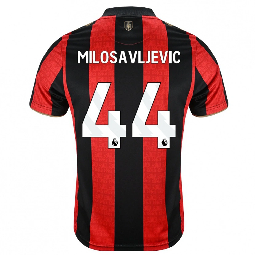Danxen Kinderen Veljko Milosavljevic #44 Goudgeel Rood Zwart Thuisshirt Thuistenue 2026/27 T-Shirt