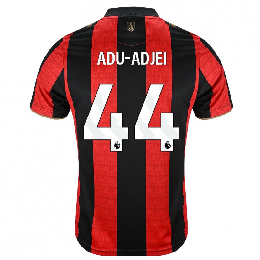 Danxen Kinderen Daniel Adu-Adjei #44 Goudgeel Rood Zwart Thuisshirt Thuistenue 2026/27 T-Shirt