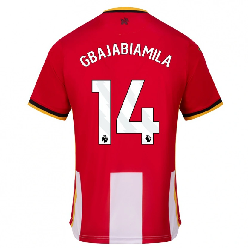 Danxen Kinderen Habeebat Gbajabiamila #14 Geel Zwart Rood Thuisshirt Thuistenue 2026/27 T-Shirt