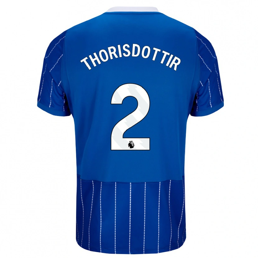 Danxen Kinderen Maria Thorisdottir #2 Mediumblauw Wit Thuisshirt Thuistenue 2026/27 T-Shirt