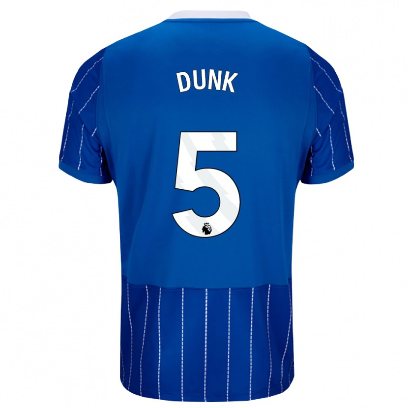 Danxen Kinderen Lewis Dunk #5 Mediumblauw Wit Thuisshirt Thuistenue 2026/27 T-Shirt