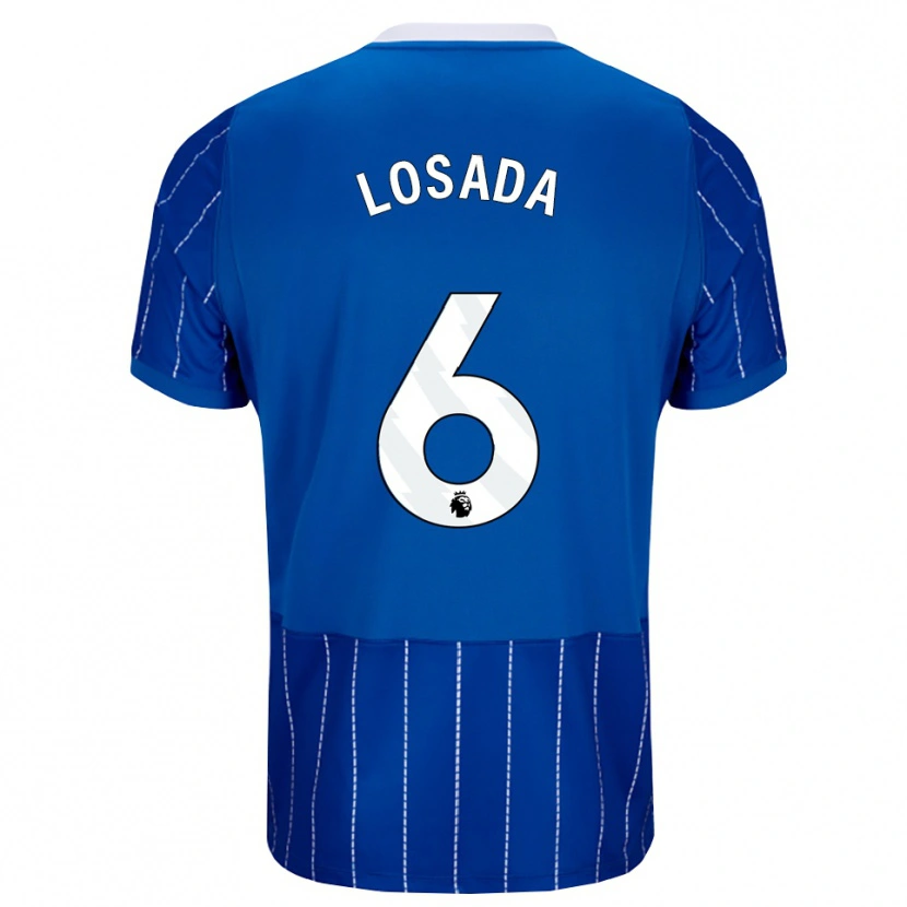 Danxen Kinderen Vicky Losada #6 Mediumblauw Wit Thuisshirt Thuistenue 2026/27 T-Shirt