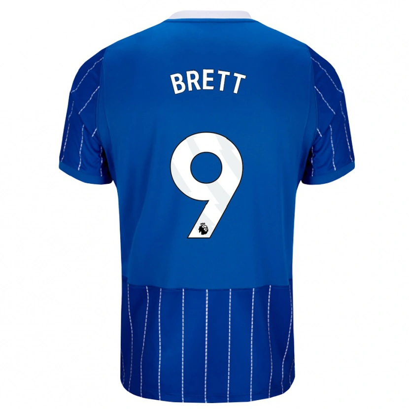 Danxen Kinderen Adam Brett #9 Mediumblauw Wit Thuisshirt Thuistenue 2026/27 T-Shirt