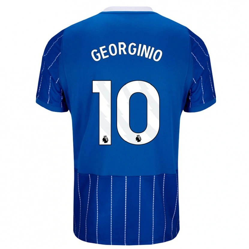 Danxen Kinderen Georginio Rutter #10 Mediumblauw Wit Thuisshirt Thuistenue 2026/27 T-Shirt
