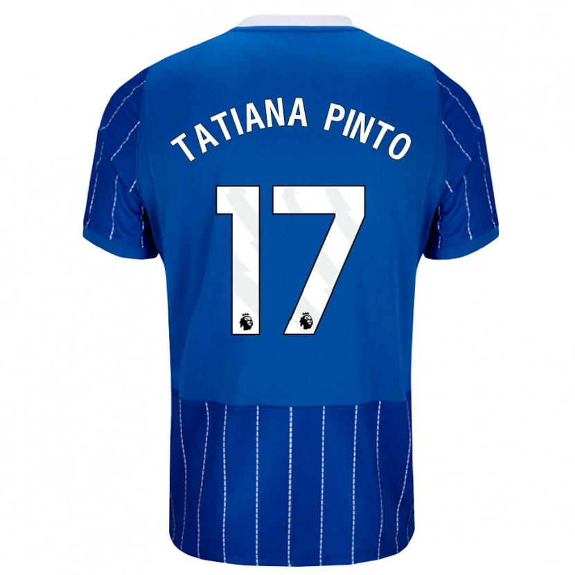 Danxen Kinderen Tatiana Vanessa Ferreira Pinto #17 Mediumblauw Wit Thuisshirt Thuistenue 2026/27 T-Shirt