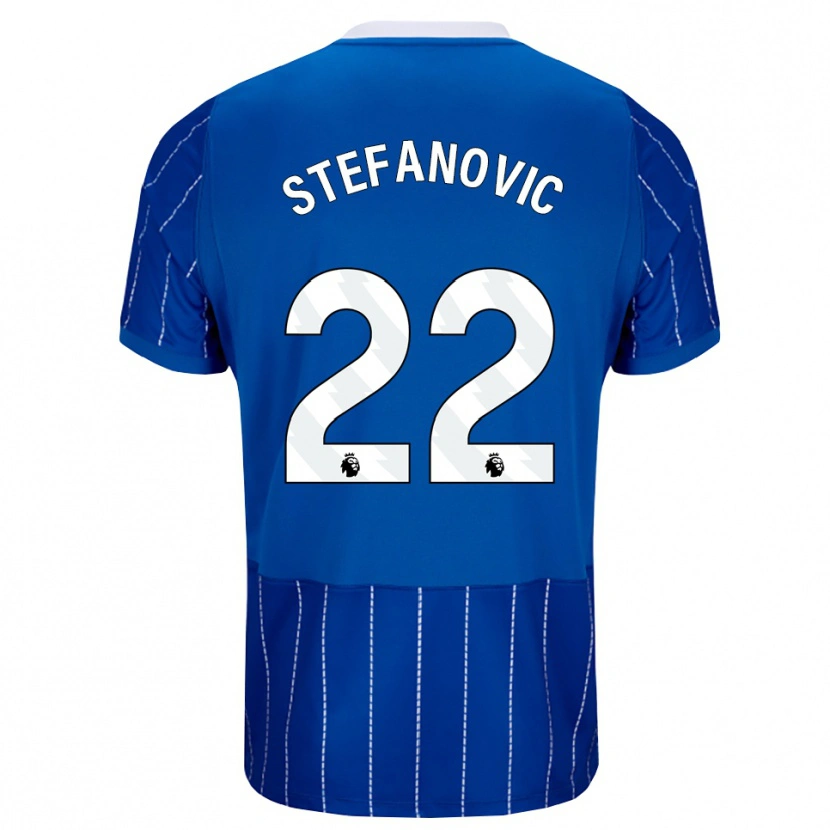 Danxen Kinderen Dejana Stefanović #22 Mediumblauw Wit Thuisshirt Thuistenue 2026/27 T-Shirt
