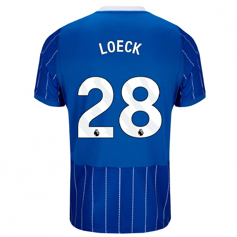 Danxen Kinderen Melina Loeck #28 Mediumblauw Wit Thuisshirt Thuistenue 2026/27 T-Shirt