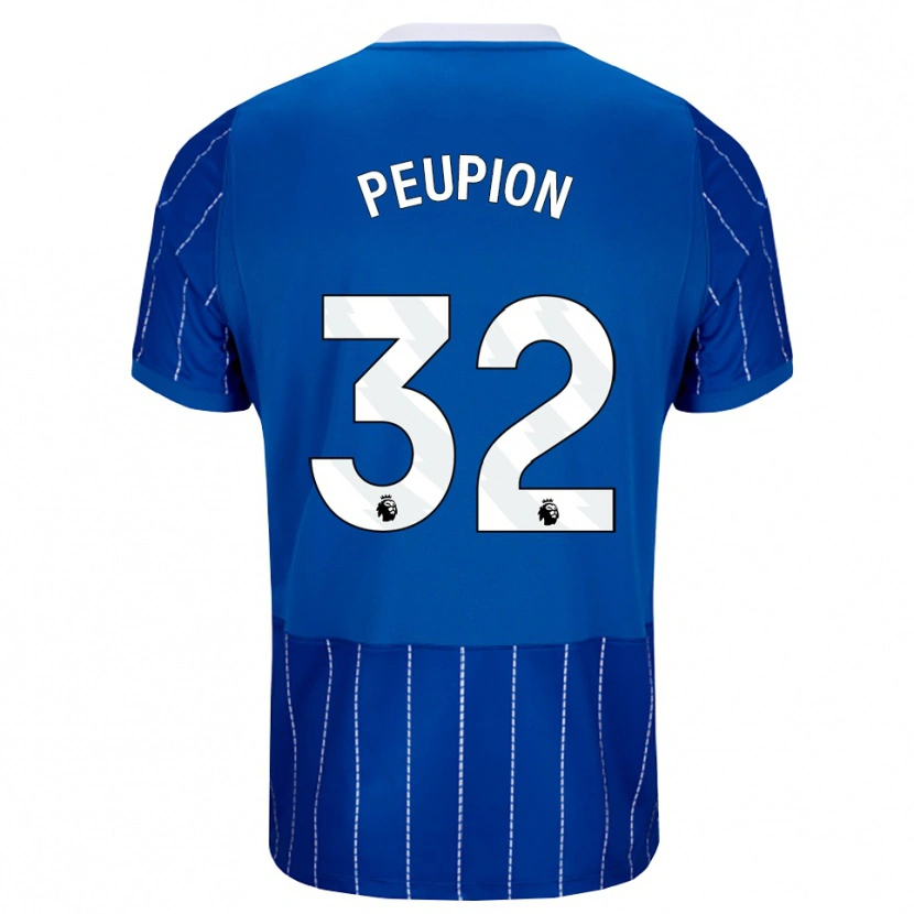 Danxen Kinderen Cameron Peupion #32 Mediumblauw Wit Thuisshirt Thuistenue 2026/27 T-Shirt