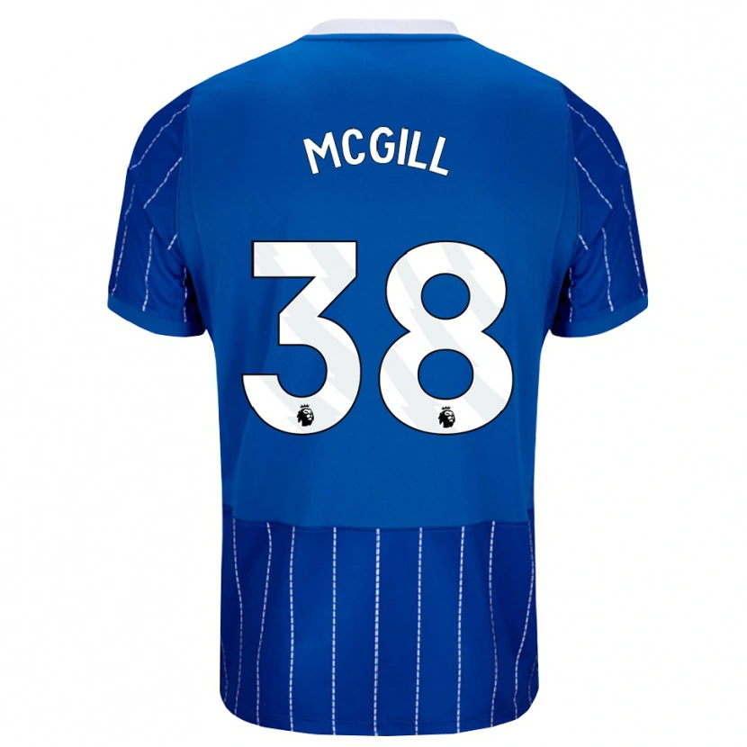 Danxen Kinderen Tom Mcgill #38 Mediumblauw Wit Thuisshirt Thuistenue 2026/27 T-Shirt
