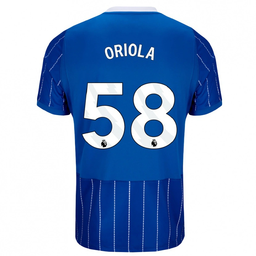 Danxen Kinderen Nehemiah Oriola #58 Mediumblauw Wit Thuisshirt Thuistenue 2026/27 T-Shirt