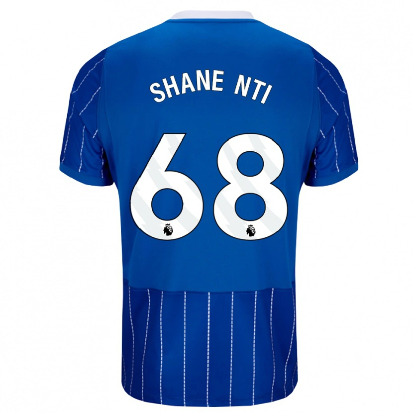 Danxen Kinderen Shane Nti #68 Mediumblauw Wit Thuisshirt Thuistenue 2026/27 T-Shirt