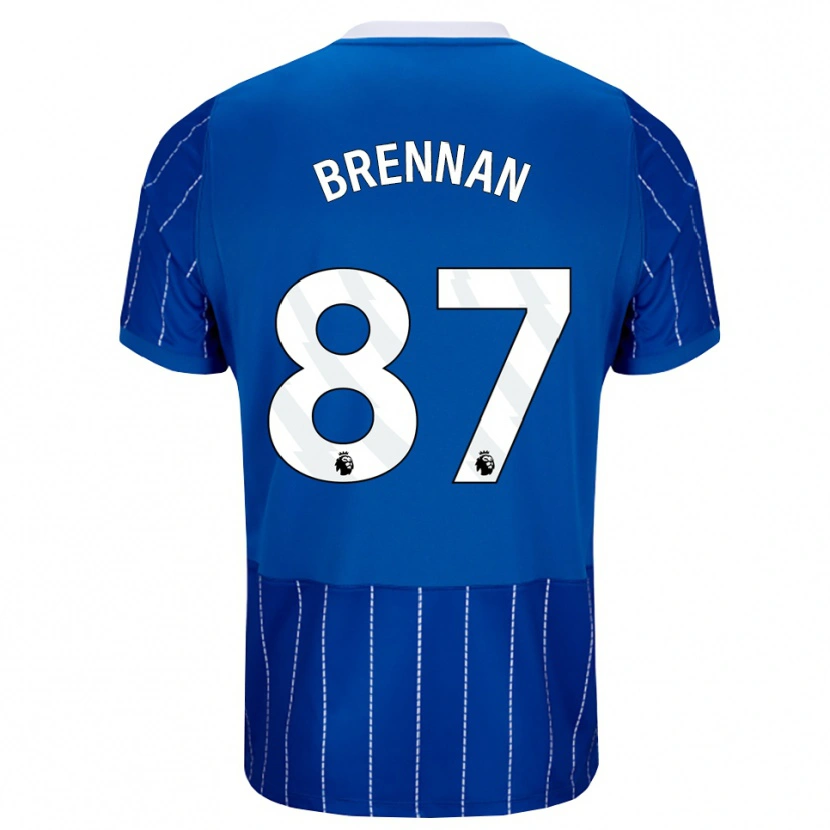 Danxen Kinderen Zach Brennan #87 Mediumblauw Wit Thuisshirt Thuistenue 2026/27 T-Shirt