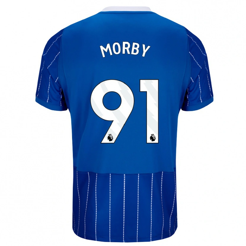 Danxen Kinderen Jackson Morby #91 Mediumblauw Wit Thuisshirt Thuistenue 2026/27 T-Shirt