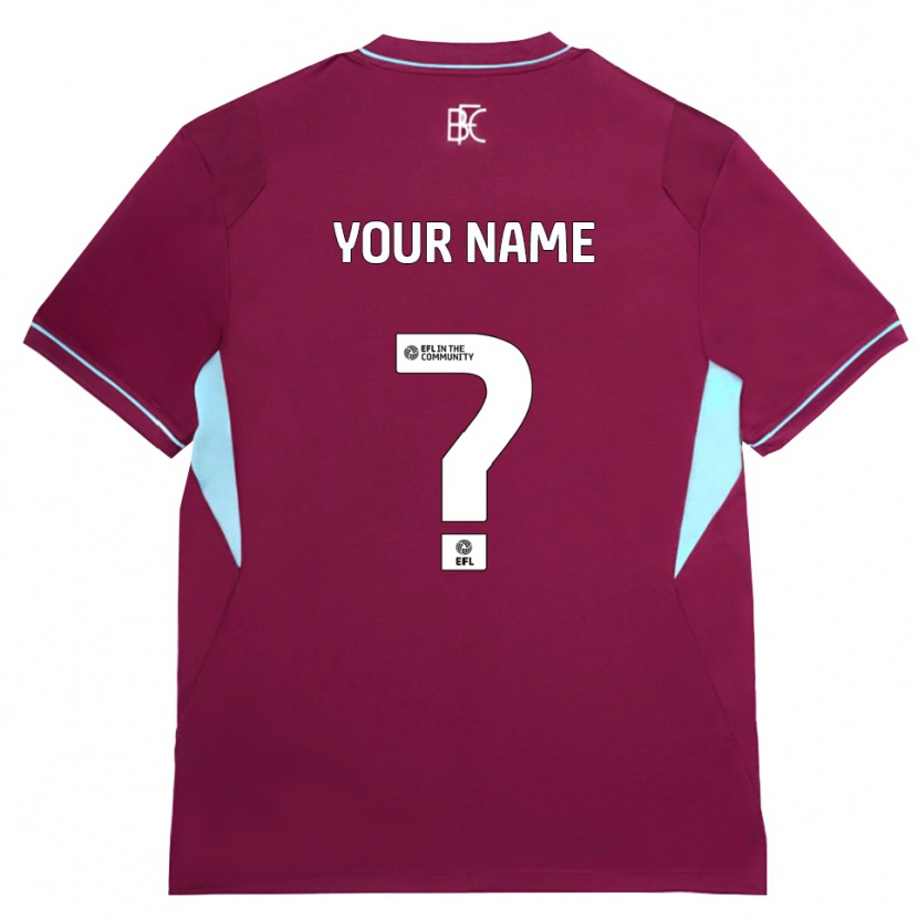 Danxen Kinderen Uw Naam #0 Bordeaux Groen Thuisshirt Thuistenue 2026/27 T-Shirt