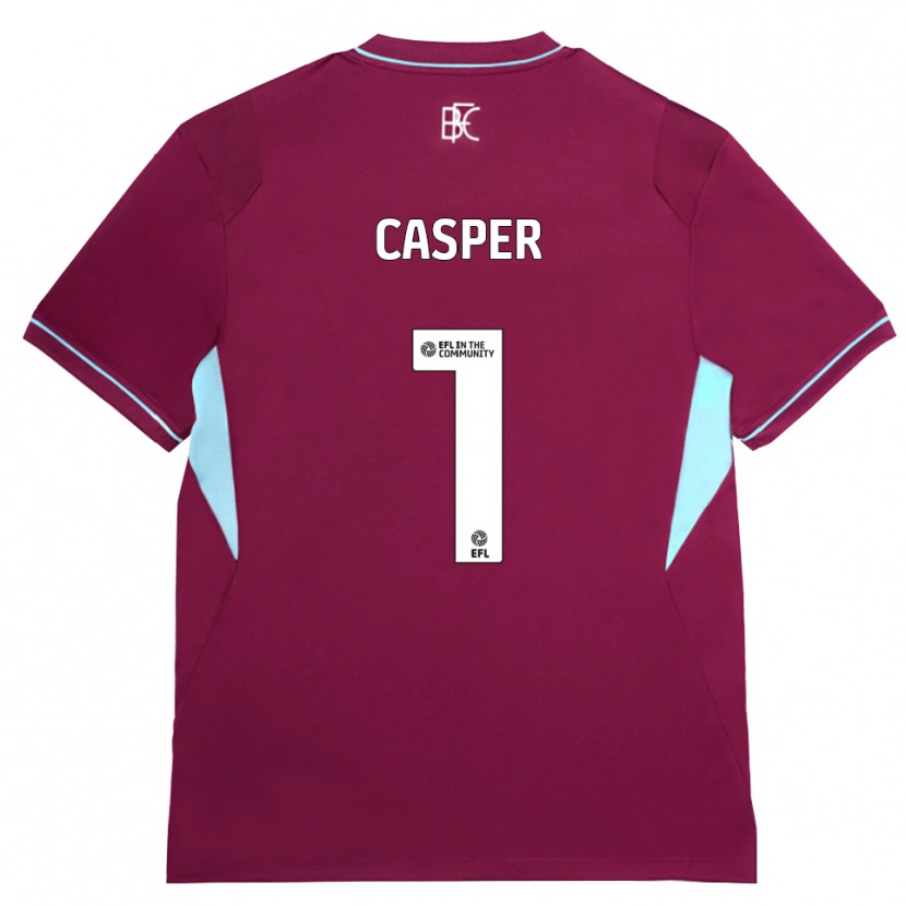 Danxen Kinderen Charlie Casper #1 Bordeaux Groen Thuisshirt Thuistenue 2026/27 T-Shirt