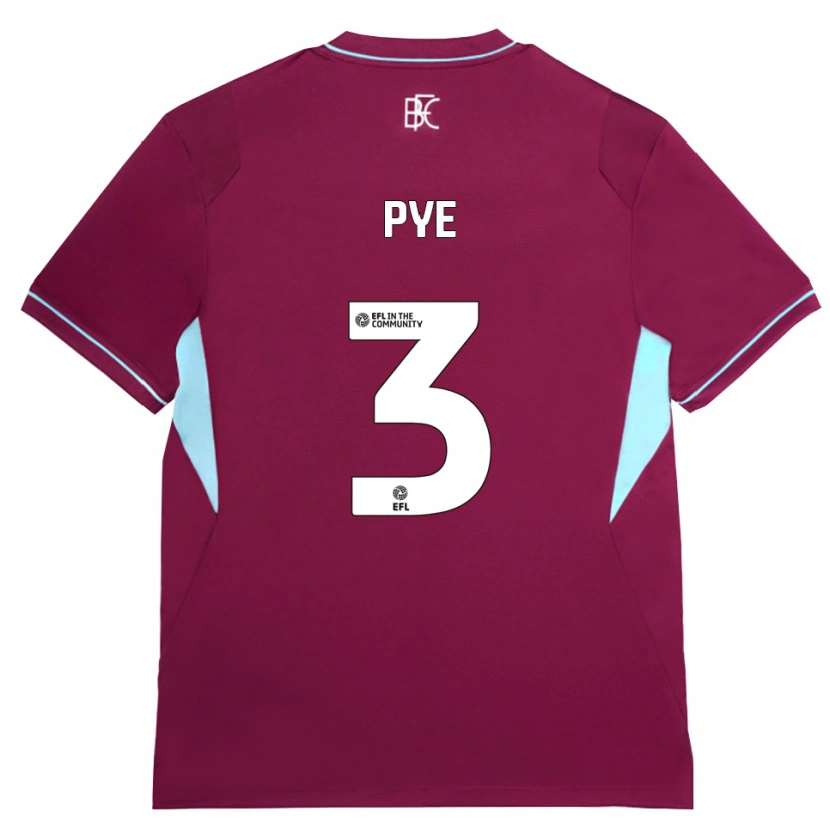 Danxen Kinderen Logan Pye #3 Bordeaux Groen Thuisshirt Thuistenue 2026/27 T-Shirt