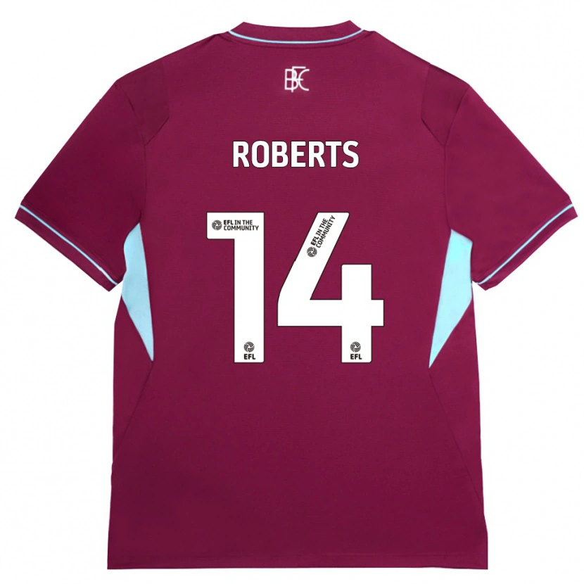 Danxen Kinderen Connor Roberts #14 Bordeaux Groen Thuisshirt Thuistenue 2026/27 T-Shirt