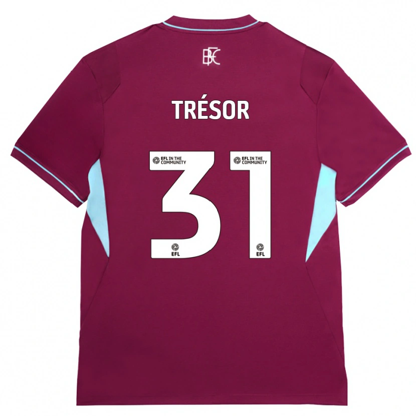 Danxen Kinderen Mike Tresor #31 Bordeaux Groen Thuisshirt Thuistenue 2026/27 T-Shirt