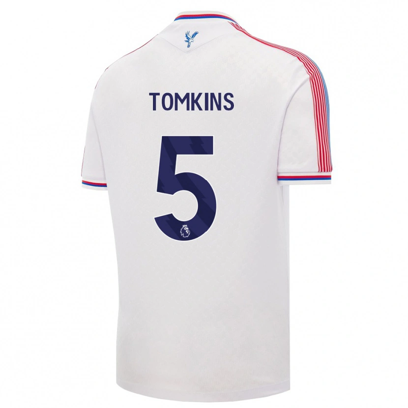 Danxen Kinderen James Tomkins #5 Wit Rood Blauw Thuisshirt Thuistenue 2026/27 T-Shirt
