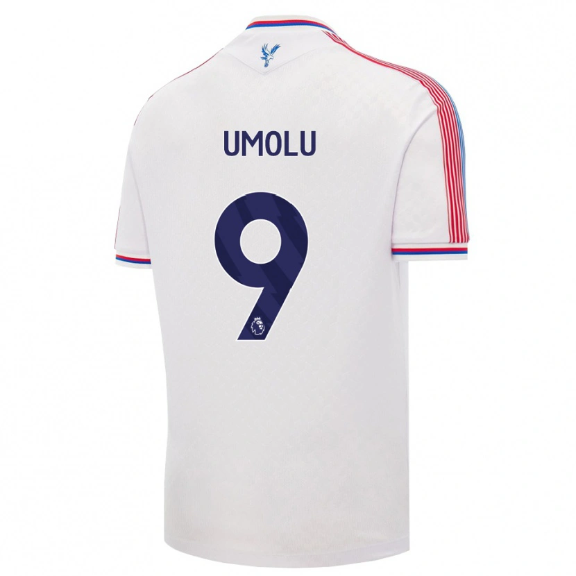 Danxen Kinderen Jemiah Umolu #9 Wit Rood Blauw Thuisshirt Thuistenue 2026/27 T-Shirt