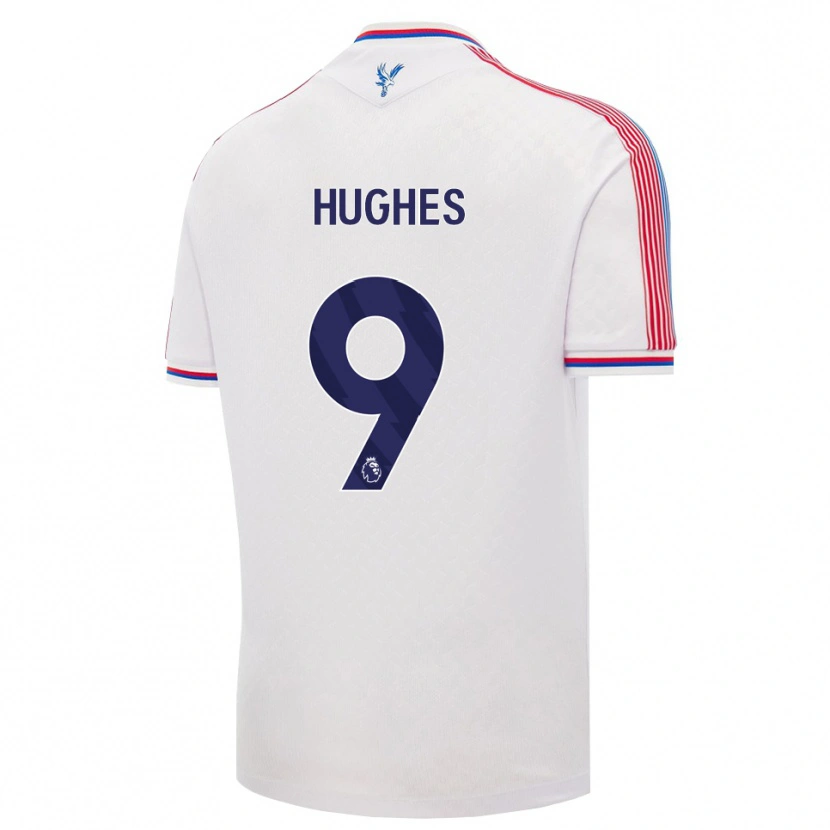 Danxen Kinderen Elise Hughes #9 Wit Rood Blauw Thuisshirt Thuistenue 2026/27 T-Shirt