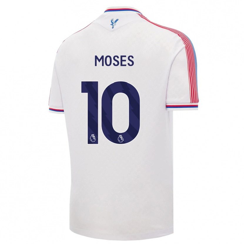 Danxen Kinderen Kayden Moses #10 Wit Rood Blauw Thuisshirt Thuistenue 2026/27 T-Shirt