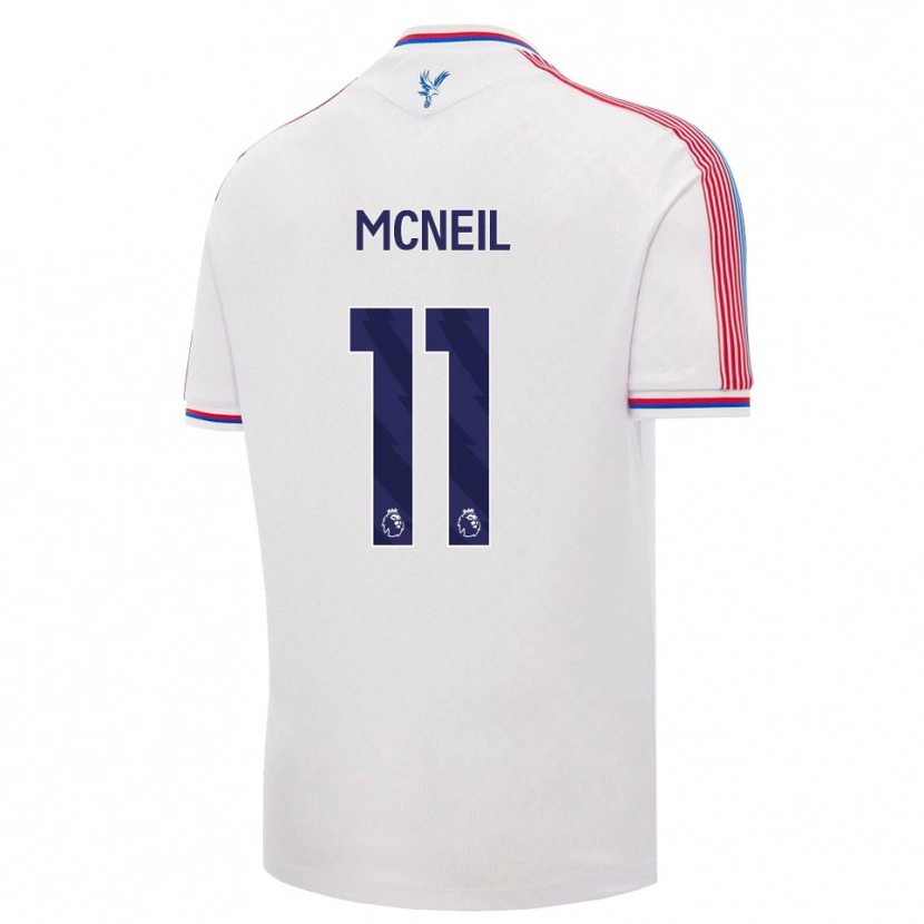Danxen Kinderen Dwight Mcneil #11 Wit Rood Blauw Thuisshirt Thuistenue 2026/27 T-Shirt