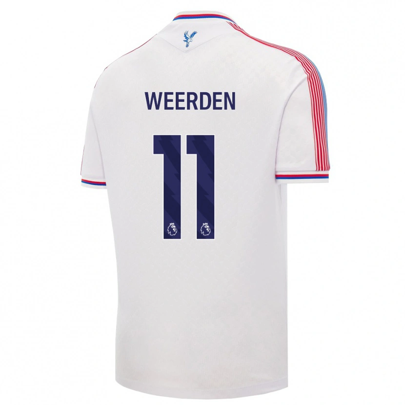 Danxen Kinderen Ashleigh Weerden #11 Wit Rood Blauw Thuisshirt Thuistenue 2026/27 T-Shirt