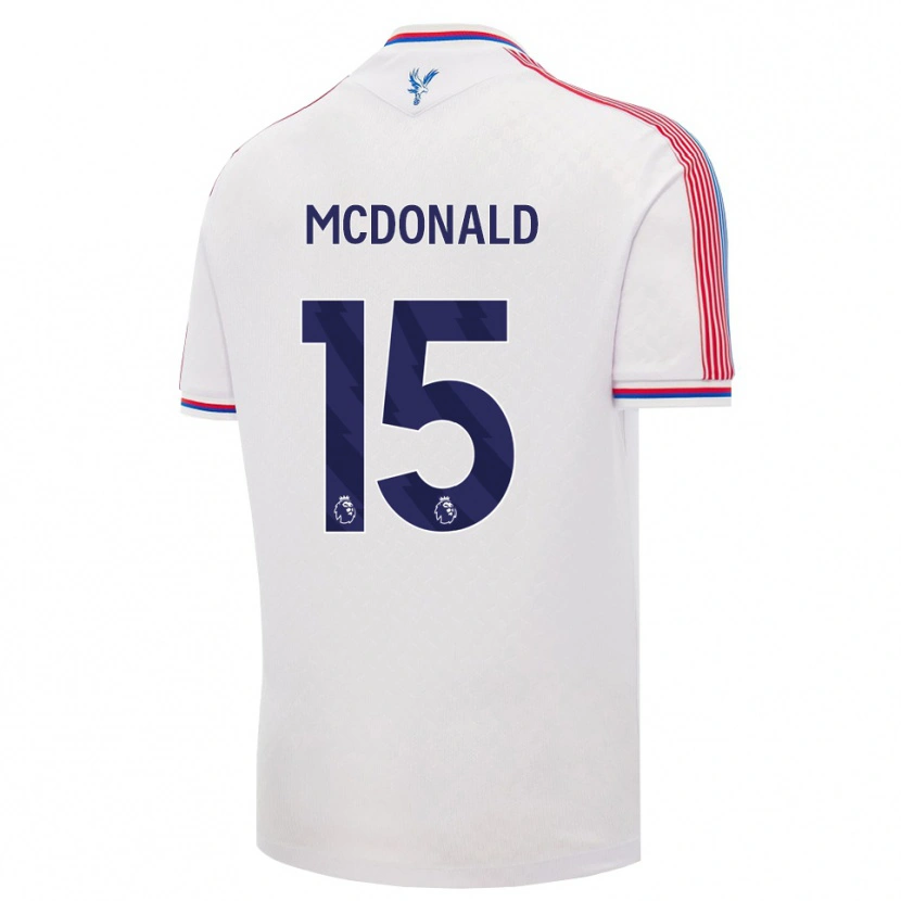 Danxen Kinderen Jayden Mcdonald #15 Wit Rood Blauw Thuisshirt Thuistenue 2026/27 T-Shirt
