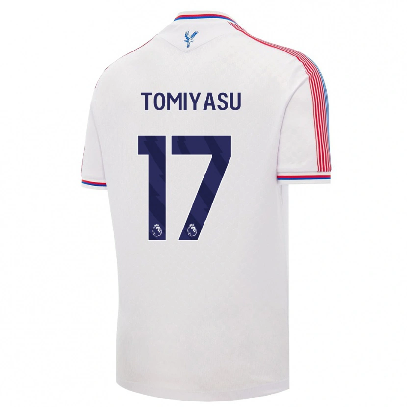 Danxen Kinderen Takehiro Tomiyasu #17 Wit Rood Blauw Thuisshirt Thuistenue 2026/27 T-Shirt
