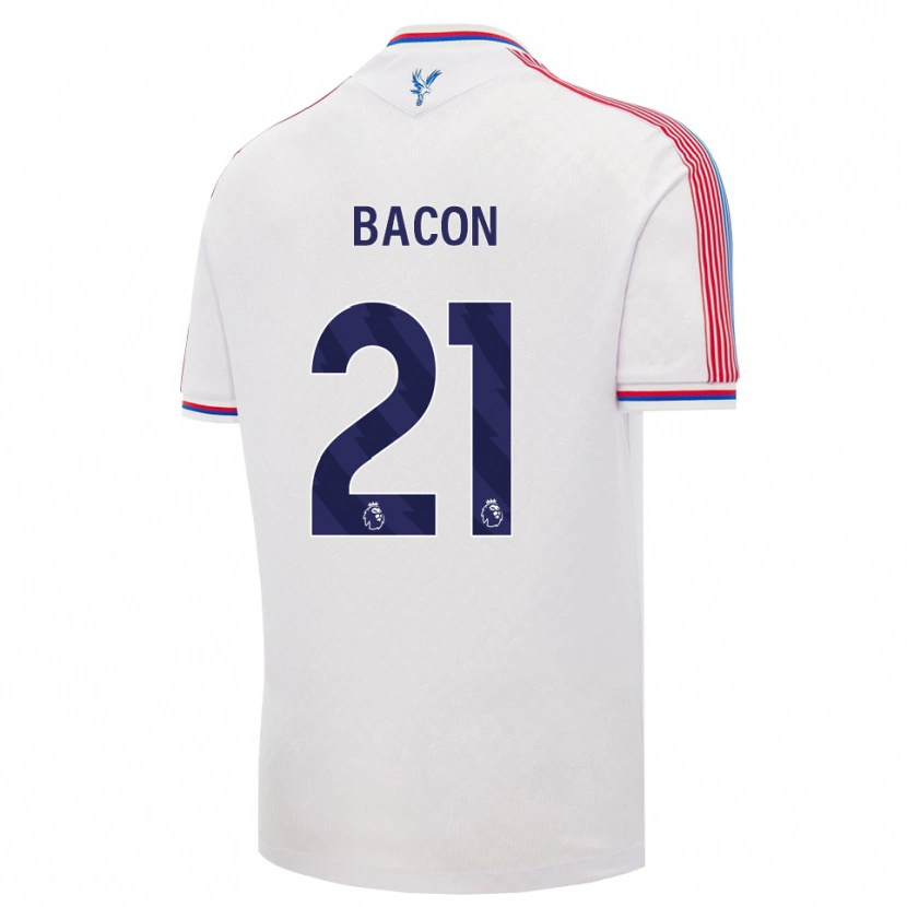 Danxen Kinderen Skye Bacon #21 Wit Rood Blauw Thuisshirt Thuistenue 2026/27 T-Shirt