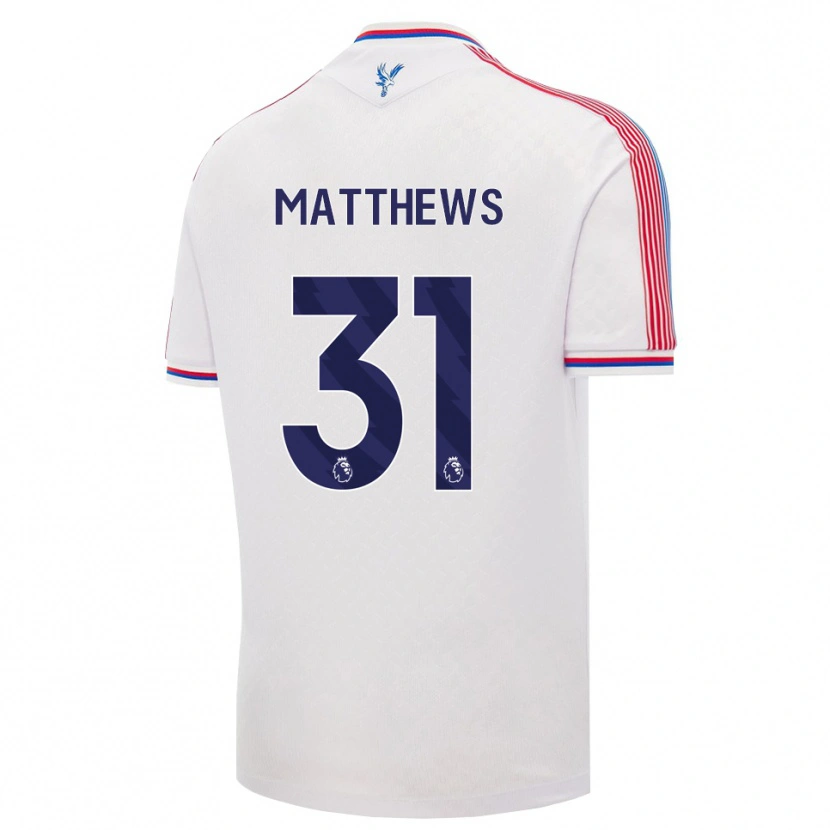 Danxen Kinderen Remi Matthews #31 Wit Rood Blauw Thuisshirt Thuistenue 2026/27 T-Shirt