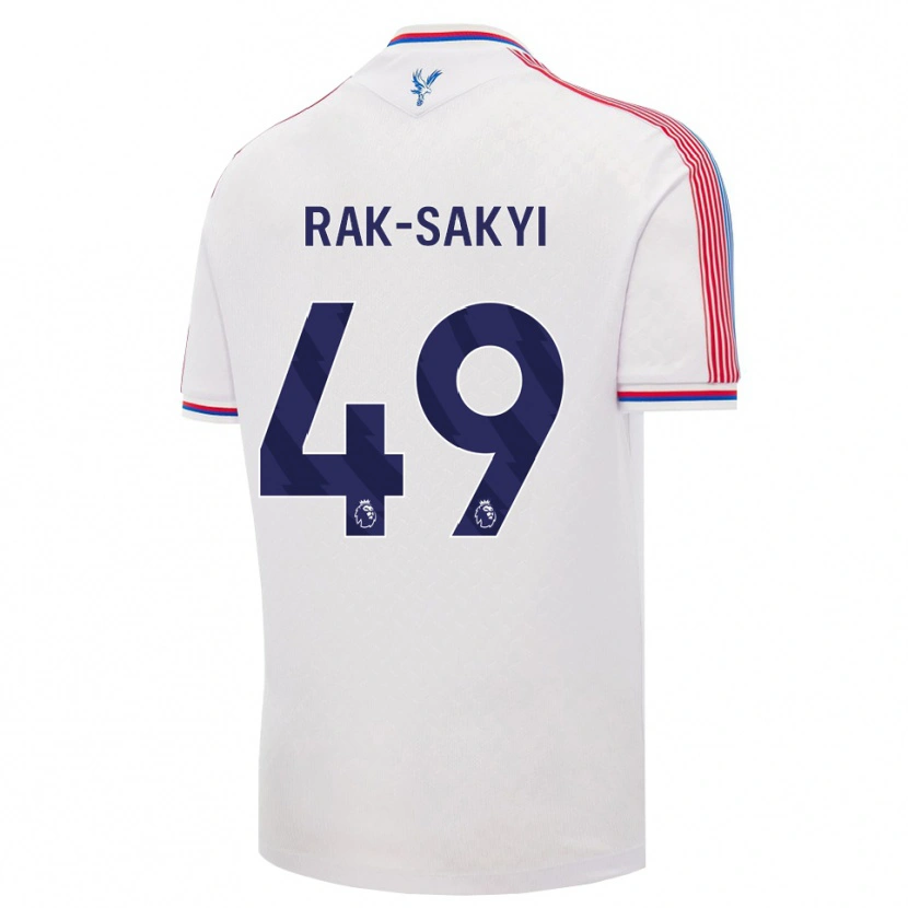 Danxen Kinderen Jesurun Rak-Sakyi #49 Wit Rood Blauw Thuisshirt Thuistenue 2026/27 T-Shirt
