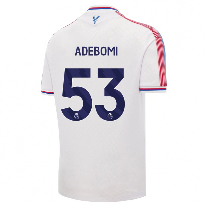 Danxen Kinderen Ademola Ola Adebomi #53 Wit Rood Blauw Thuisshirt Thuistenue 2026/27 T-Shirt