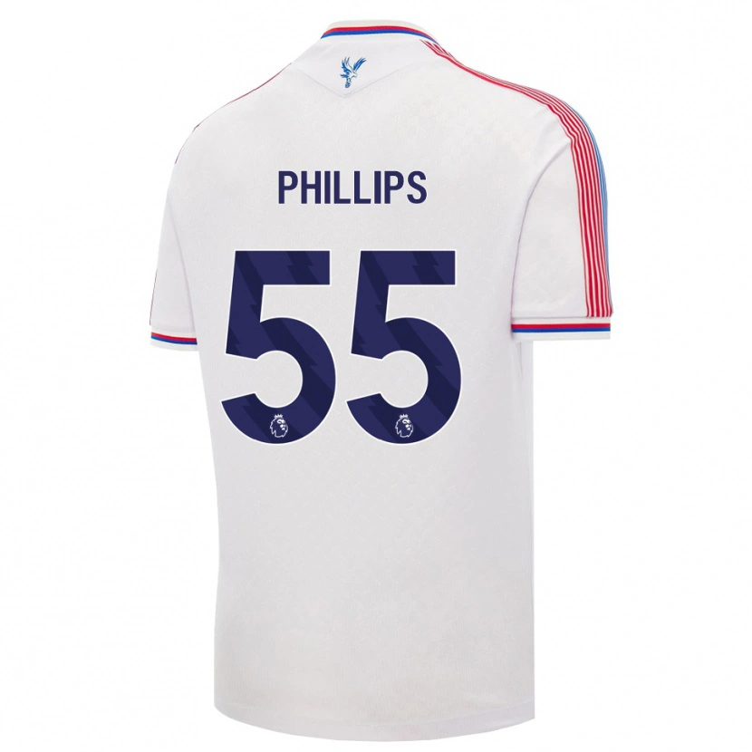 Danxen Kinderen Killian Phillips #55 Wit Rood Blauw Thuisshirt Thuistenue 2026/27 T-Shirt