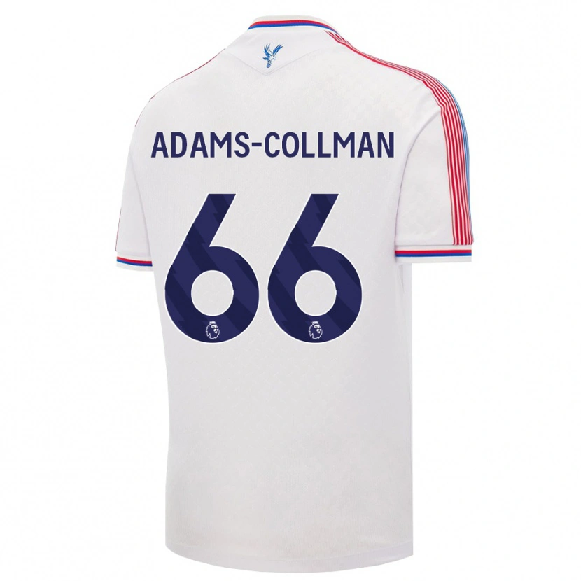 Danxen Kinderen Kai-Reece Adams-Collman #66 Wit Rood Blauw Thuisshirt Thuistenue 2026/27 T-Shirt