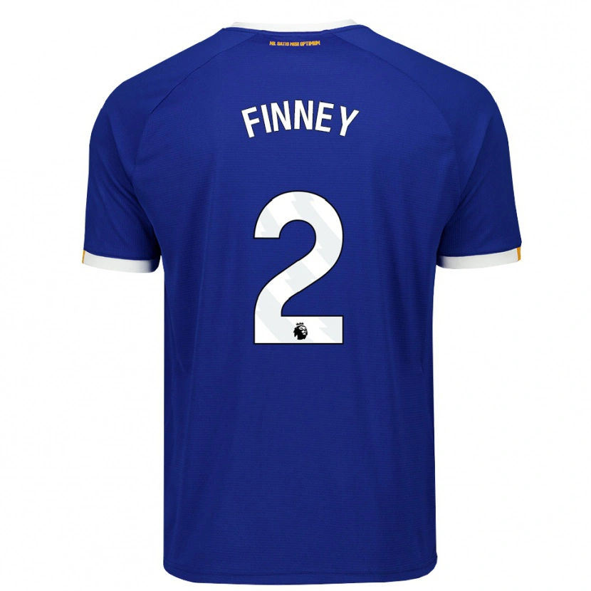 Danxen Kinderen George Finney #2 Blauw Wit Geel Thuisshirt Thuistenue 2026/27 T-Shirt