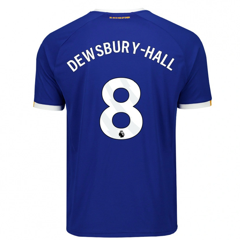 Danxen Kinderen Kiernan Dewsbury-Hall #8 Blauw Wit Geel Thuisshirt Thuistenue 2026/27 T-Shirt