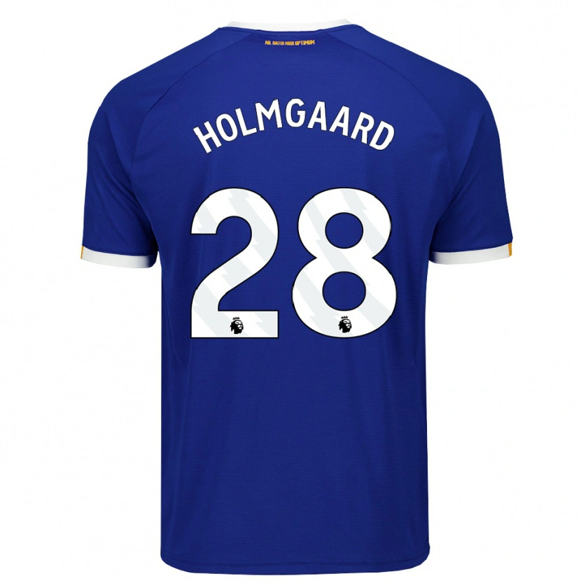 Danxen Kinderen Karen Holmgaard #28 Blauw Wit Geel Thuisshirt Thuistenue 2026/27 T-Shirt