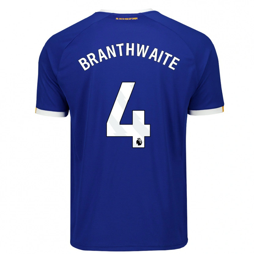 Danxen Kinderen Jarrad Branthwaite #4 Blauw Wit Geel Thuisshirt Thuistenue 2026/27 T-Shirt