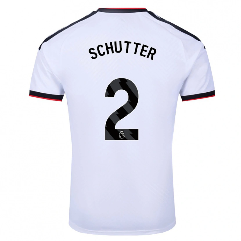 Danxen Kinderen Quinn Schutter #2 Wit Zwart Rood Thuisshirt Thuistenue 2026/27 T-Shirt