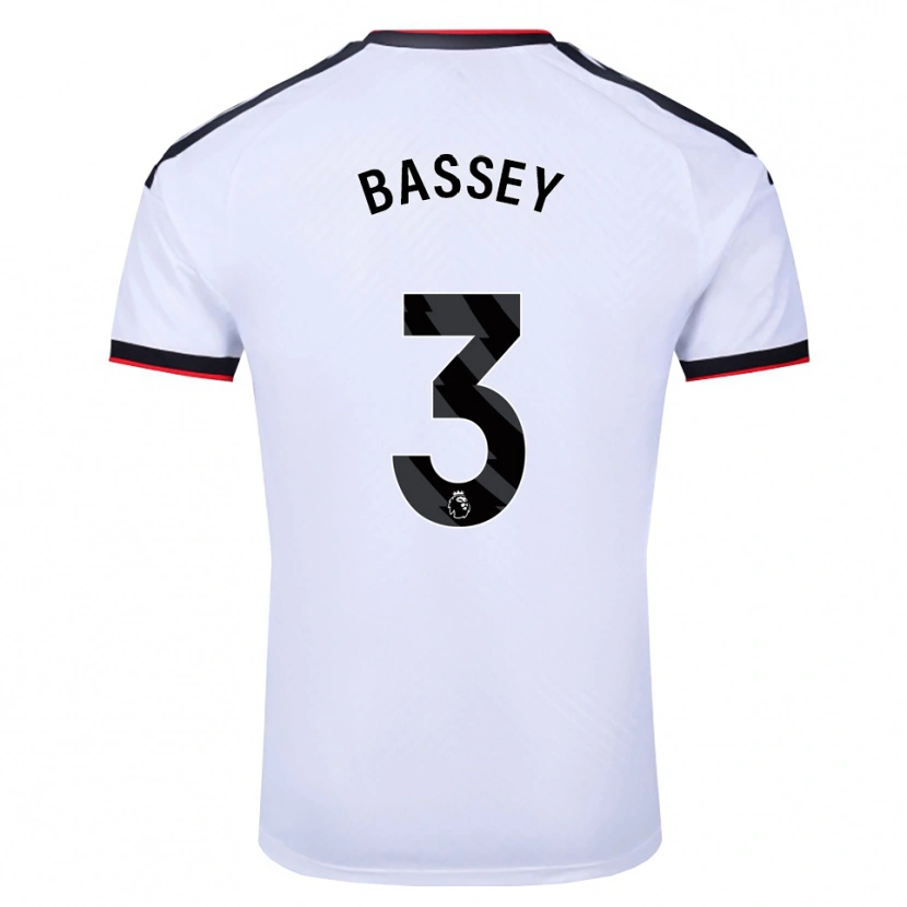 Danxen Kinderen Calvin Bassey #3 Wit Zwart Rood Thuisshirt Thuistenue 2026/27 T-Shirt