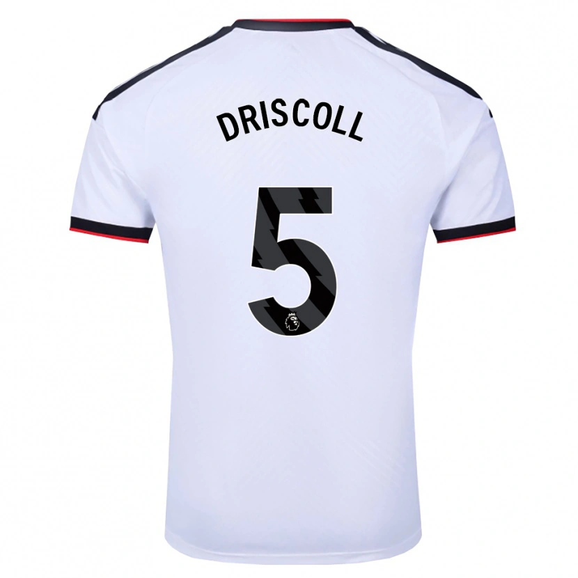 Danxen Kinderen Teddy Driscoll #5 Wit Zwart Rood Thuisshirt Thuistenue 2026/27 T-Shirt