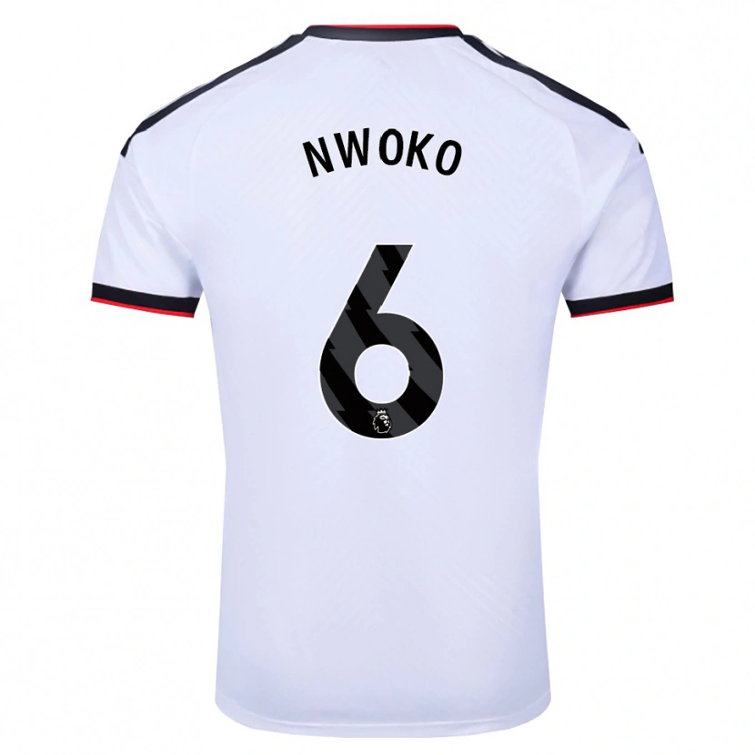 Danxen Kinderen Chibuzo Nwoko #6 Wit Zwart Rood Thuisshirt Thuistenue 2026/27 T-Shirt