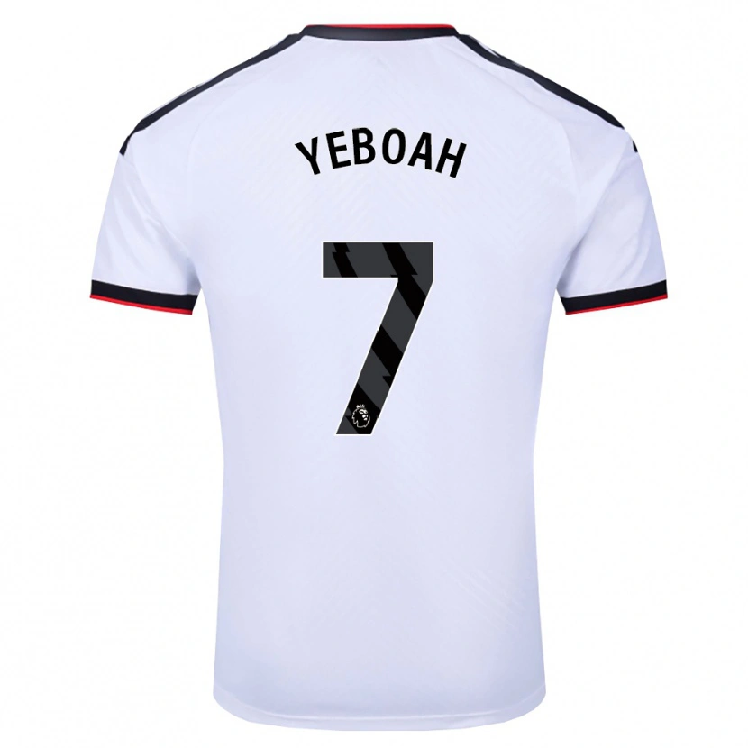 Danxen Kinderen Jordan Yeboah #7 Wit Zwart Rood Thuisshirt Thuistenue 2026/27 T-Shirt