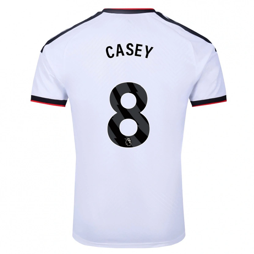 Danxen Kinderen Dan Casey #8 Wit Zwart Rood Thuisshirt Thuistenue 2026/27 T-Shirt