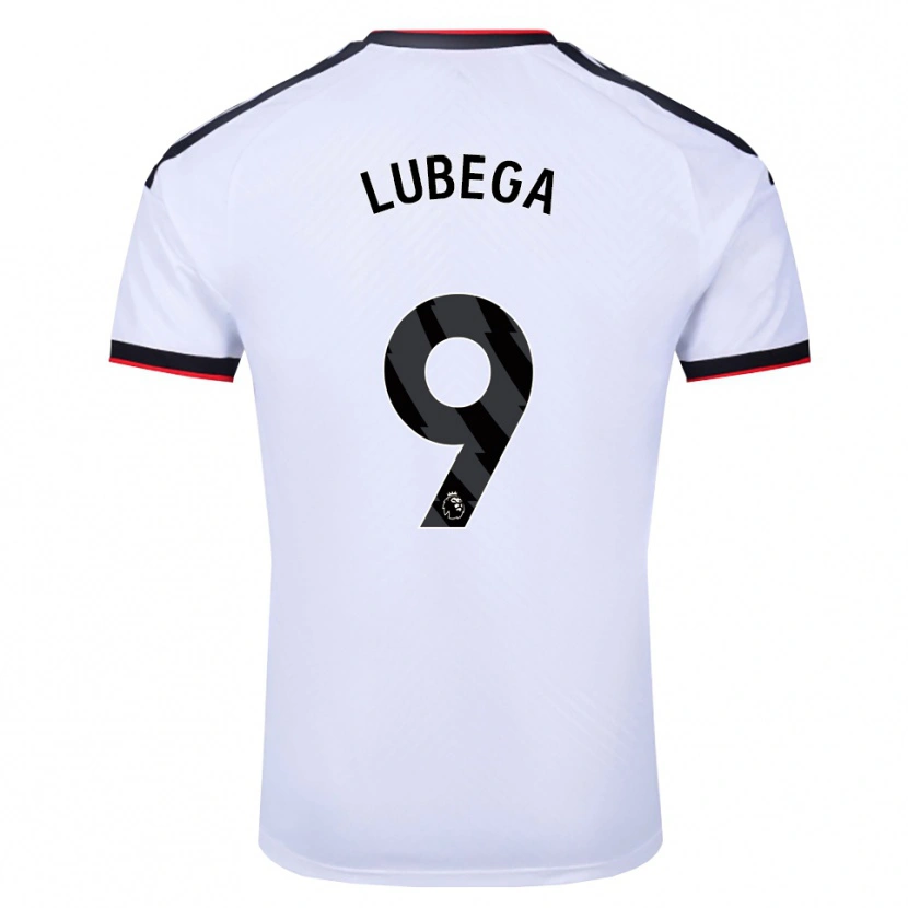 Danxen Kinderen Bashil Lubega #9 Wit Zwart Rood Thuisshirt Thuistenue 2026/27 T-Shirt