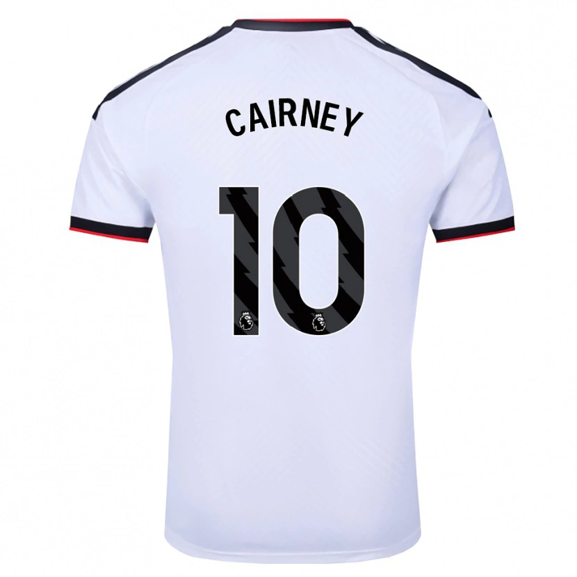 Danxen Kinderen Tom Cairney #10 Wit Zwart Rood Thuisshirt Thuistenue 2026/27 T-Shirt
