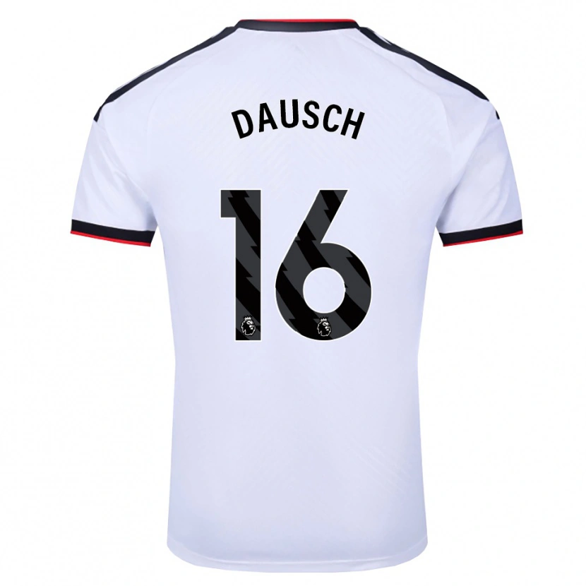 Danxen Kinderen Leo Dausch #16 Wit Zwart Rood Thuisshirt Thuistenue 2026/27 T-Shirt