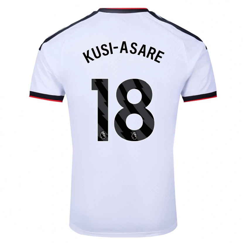 Danxen Kinderen Jonah Kusi-Asare #18 Wit Zwart Rood Thuisshirt Thuistenue 2026/27 T-Shirt